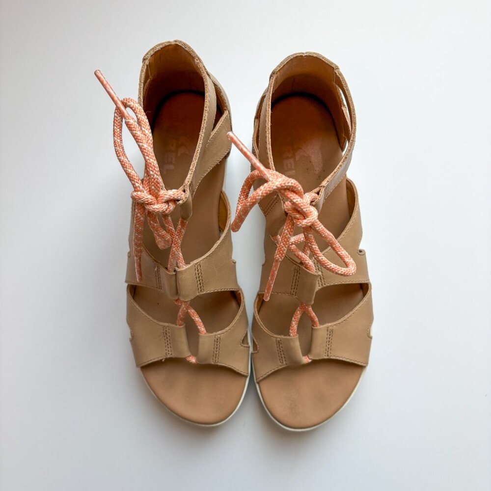 Sorel Cameron Flatform Lace-Up Sandals - Picture 7 of 7